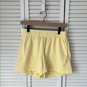 Vitamin A Light Yellow Women's Athletic Shorts Sz XS